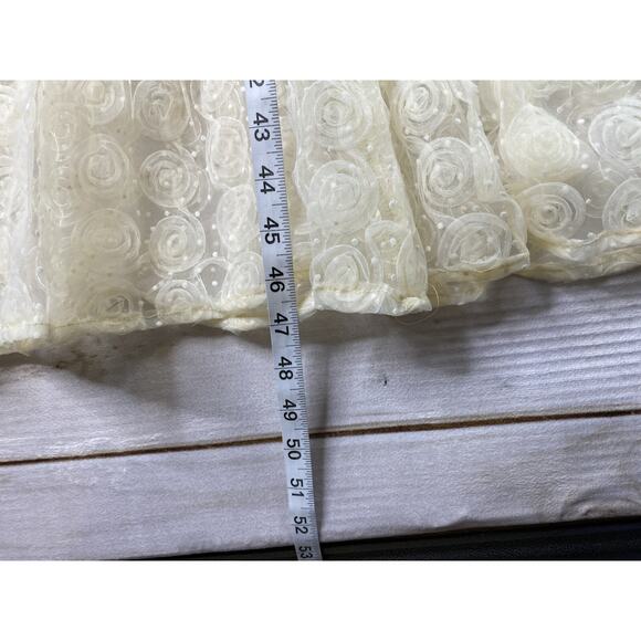 Cupshe Halter Dress Sz M Madison Ivory Lace Lined Open Back Beach Wedding NWT - Picture 6 of 13